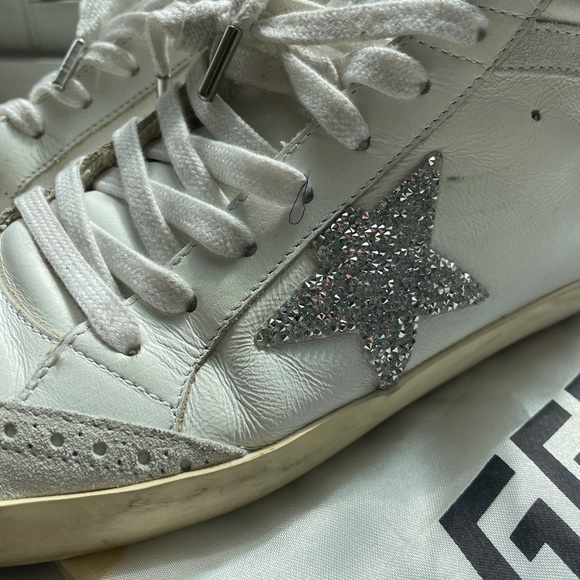 Golden Goose Swarovski White Sneakers - Picture 2 of 5
